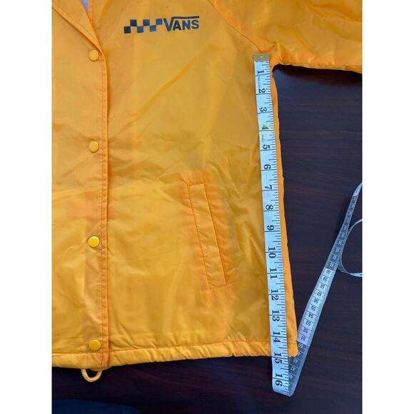 Vans Orange Nylon Snap Button Jacket xs - Picture 4 of 8